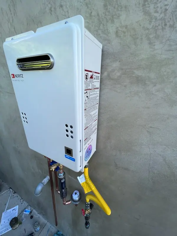 Tankless water heater installation for North Shore homes